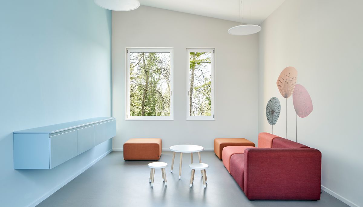 Healing Architecture im Besprechungsraum der Kinder- und Jugendpsychiatrie Euregio Klinik